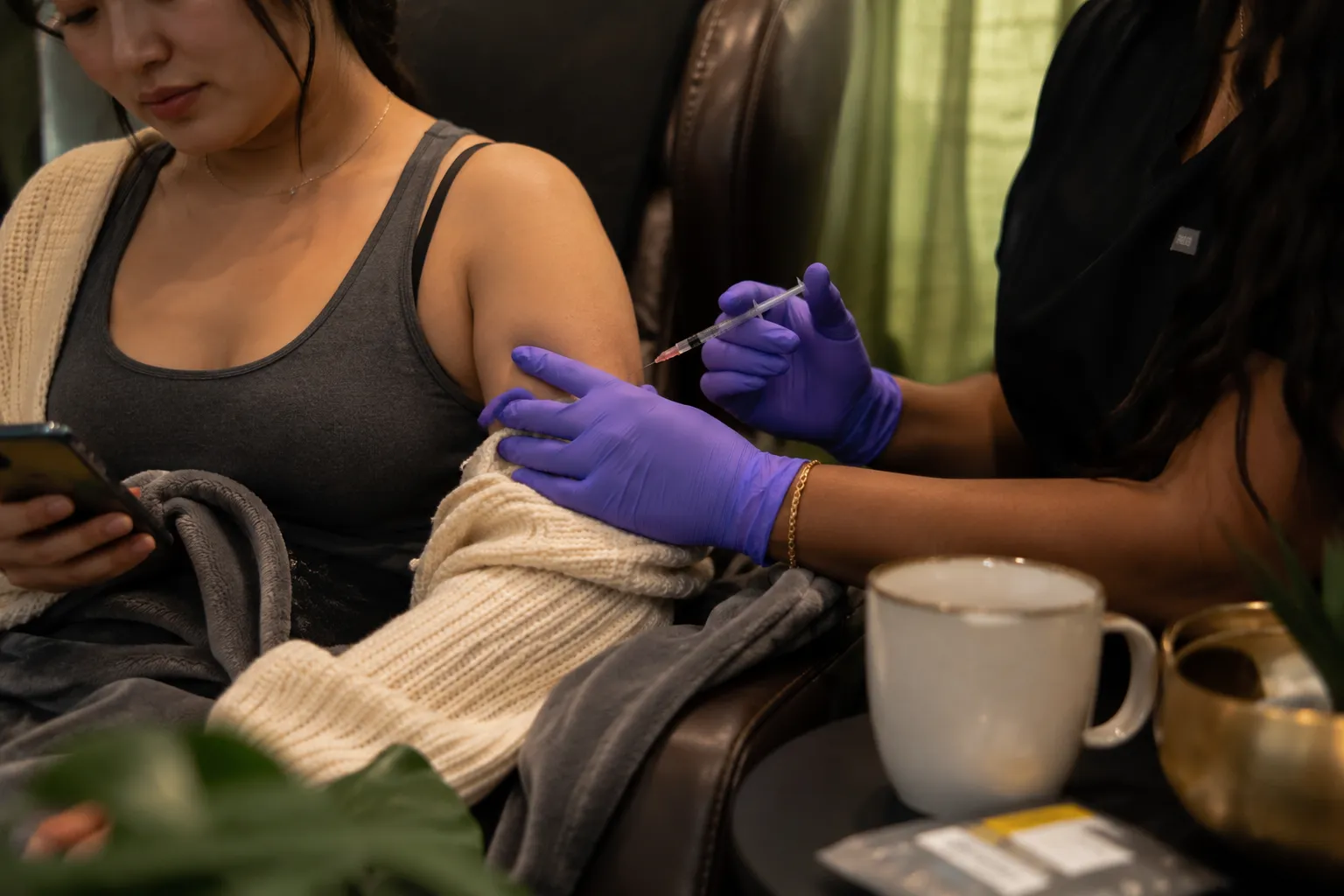 B-12 injection administered by RN at 360 IV Infusion and Wellness in Prosper TX