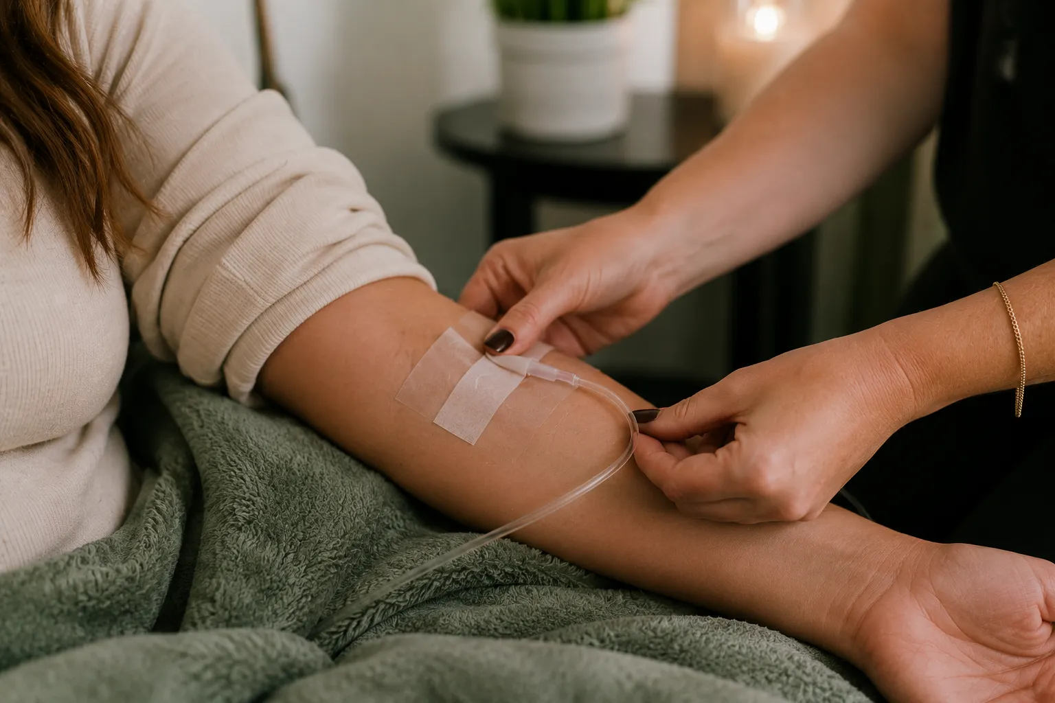 Inside the 360 IV Infusion and Wellness studio — biotin injection visit in Prosper TX