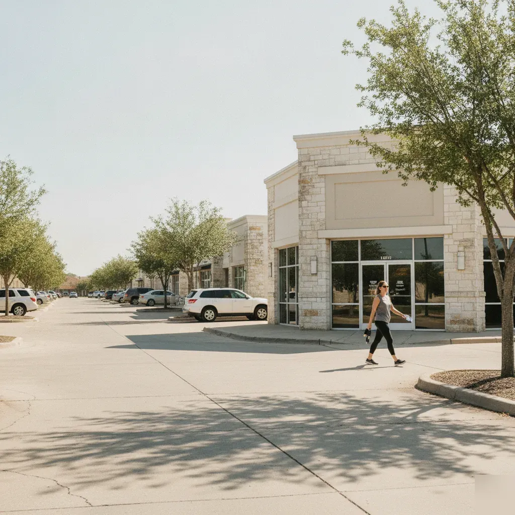 Retail center near a Frisco, TX shopping corridor where many 360 IV Infusion and Wellness clients live and work