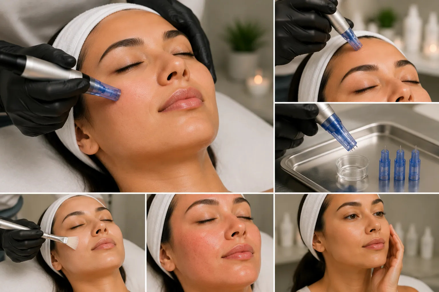 The microneedling treatment procedure at 360 IV Infusion and Wellness in Prosper TX