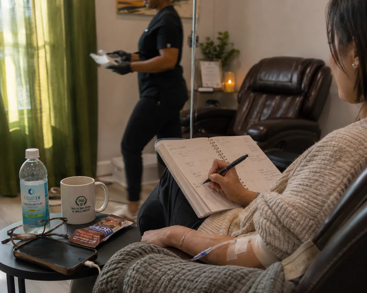 NAD+ therapy session spacing and pricing at 360 IV Infusion and Wellness boutique in Prosper Texas