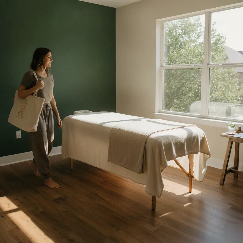 Private massage suite interior at 360 IV Infusion and Wellness in Prosper, TX
