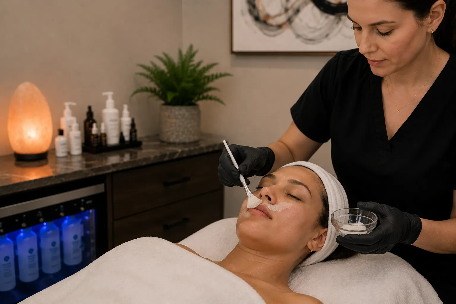 Custom facial treatment at 360 IV Infusion and Wellness in Prosper TX