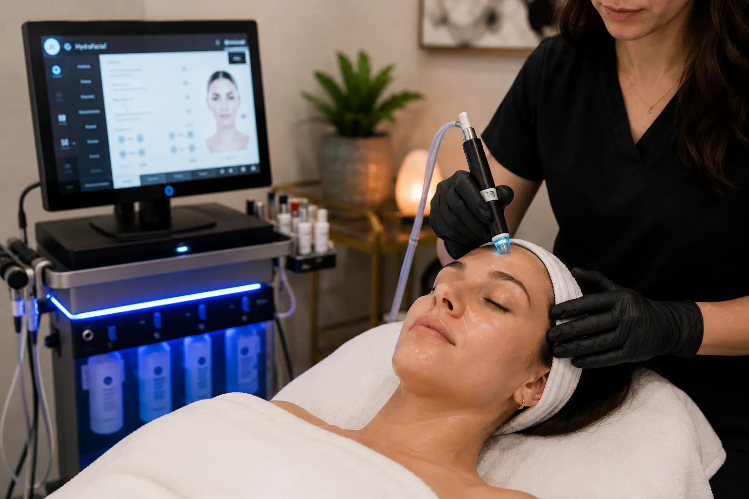 HydraFacial treatment at 360 IV Infusion and Wellness skin care clinic in Prosper TX