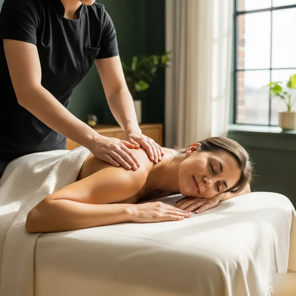 Swedish massage session in Prosper TX at 360 IV Infusion and Wellness private wellness suite