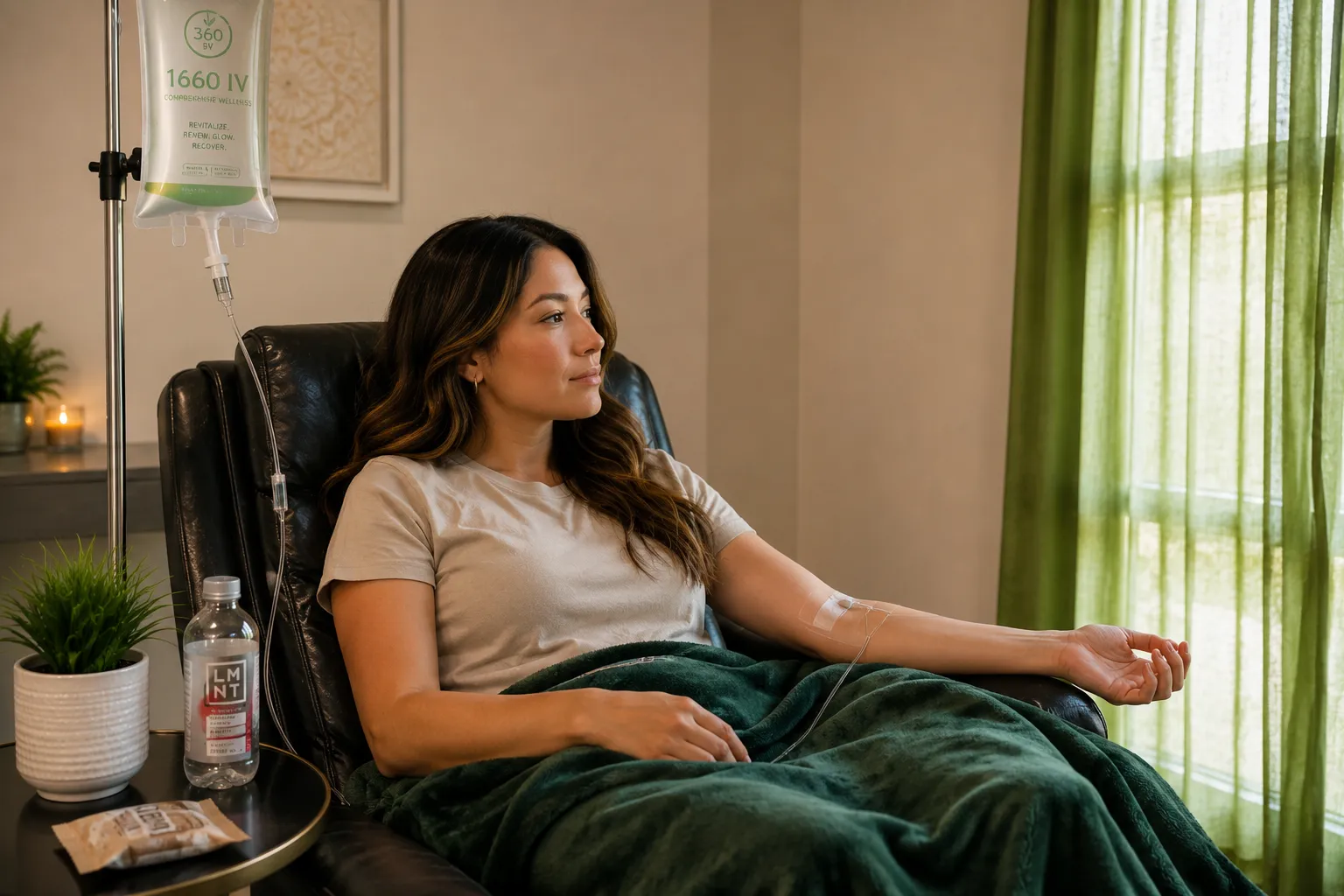 Vitamin D injection session in Prosper TX at 360 IV Infusion and Wellness private wellness suite
