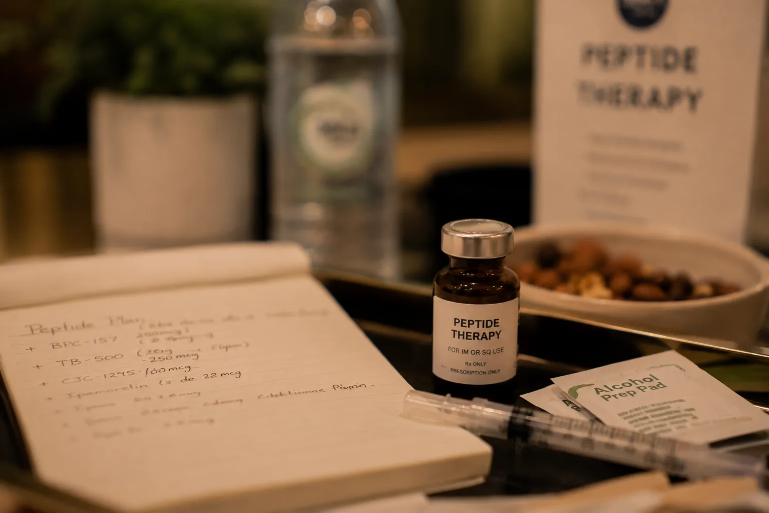Peptide therapy vials for weight loss support at 360 IV Infusion and Wellness in Prosper TX